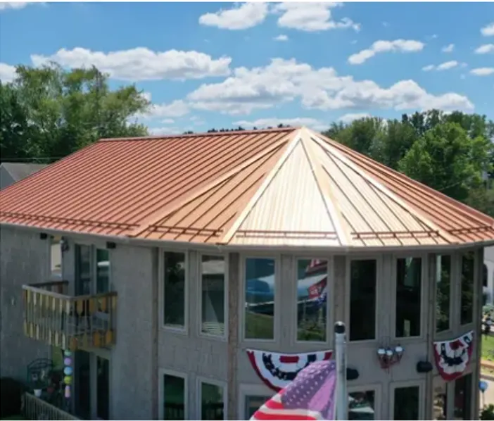 Storm damage documentation on a Eagle Trace commercial building
